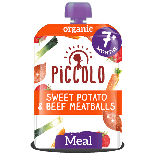Piccolo Organic Sweet Potato & Beef Meatballs 7m+
