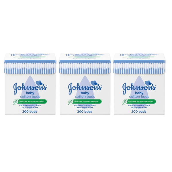 Johnson's Baby Cotton Buds Triple Pack