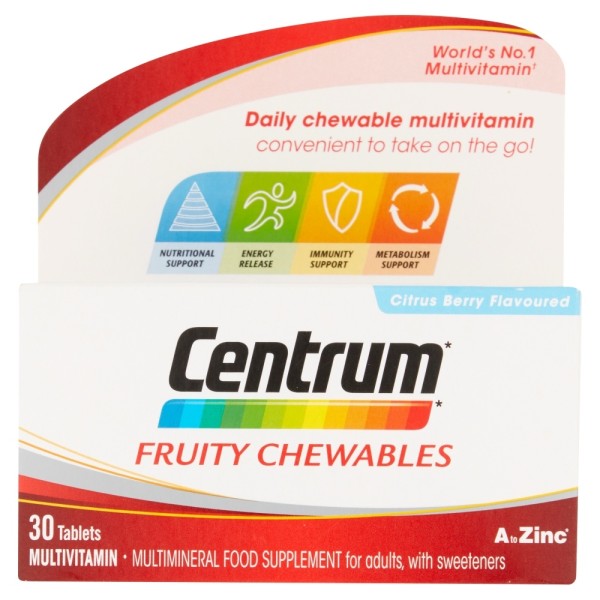 Centrum Multivitamin Fruity Chewables Tablets