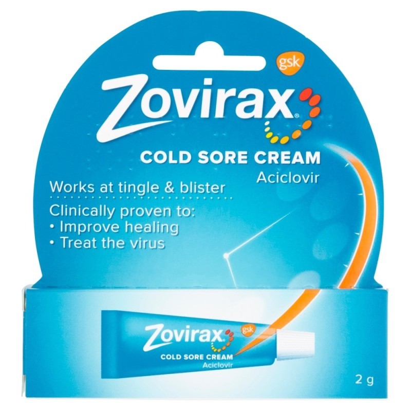 Zovirax Cold Sore Cream Tube