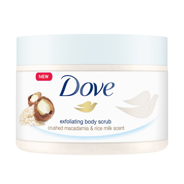 Dove Exfoliating Body Scrub Crushed Macadamia & Rice Milk