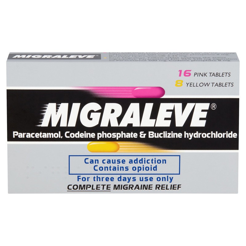 Migraleve Complete - 16 Pink & 8 Yellow Tablets