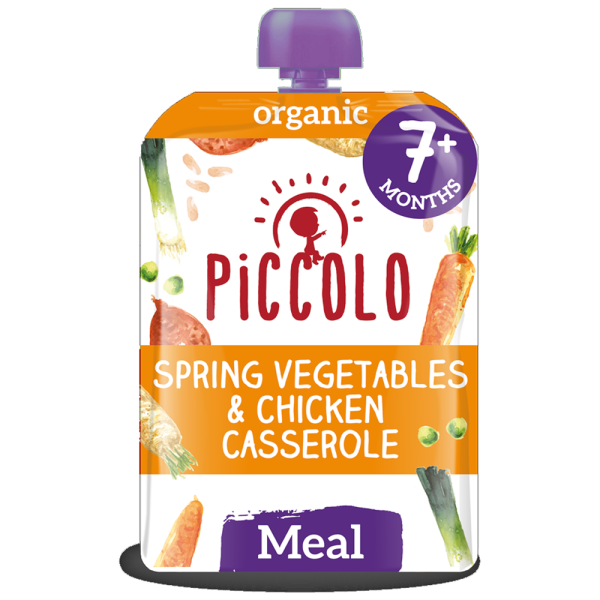 Piccolo Organic Spring Vegetables & Chicken Casserole 7m+