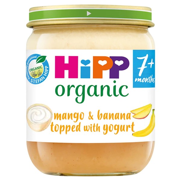 HiPP Organic Mango & Banana Topped with Yogurt Jar 7+ Months