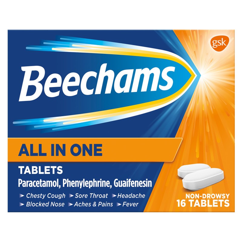 Beechams All In One Cold and Flu Relief Tablets
